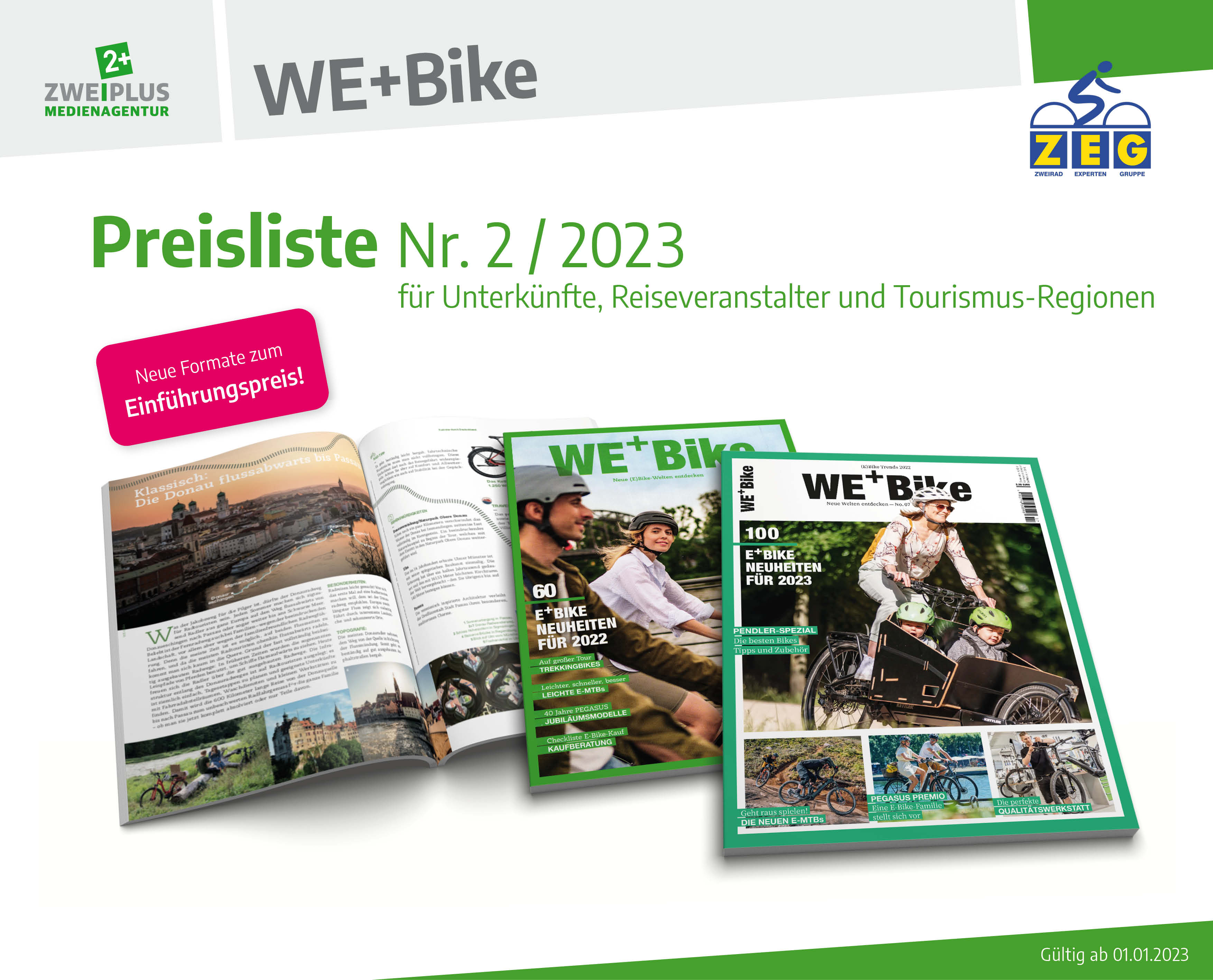 We+Bike Mediadaten, Zweiplus Medienagentur, ZEG, Radwelt