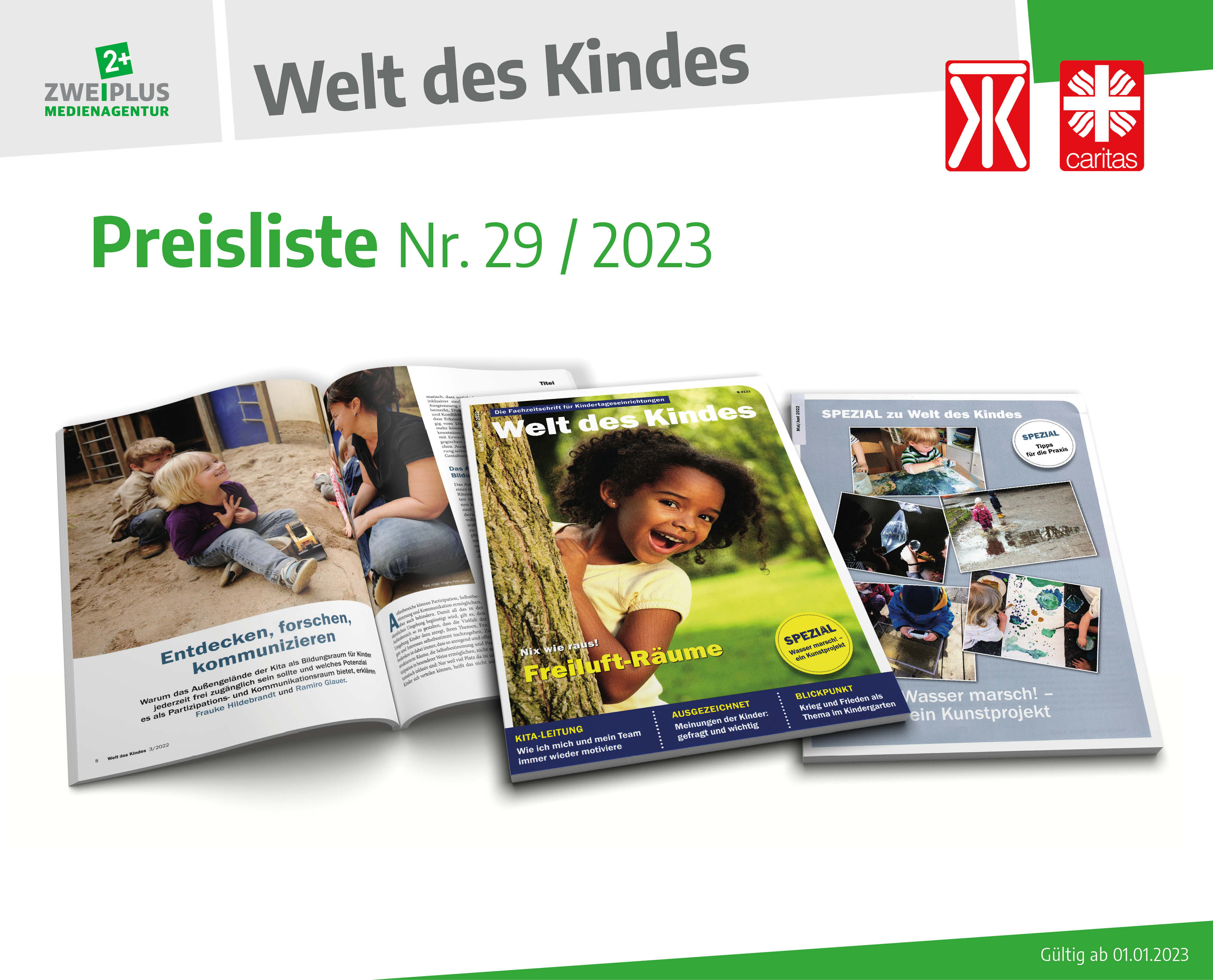 welt des Kindes Mediadaten, Verband Katholischer Kindertagesstätten, KTK, Zweiplus Medienagentur, neue caritas