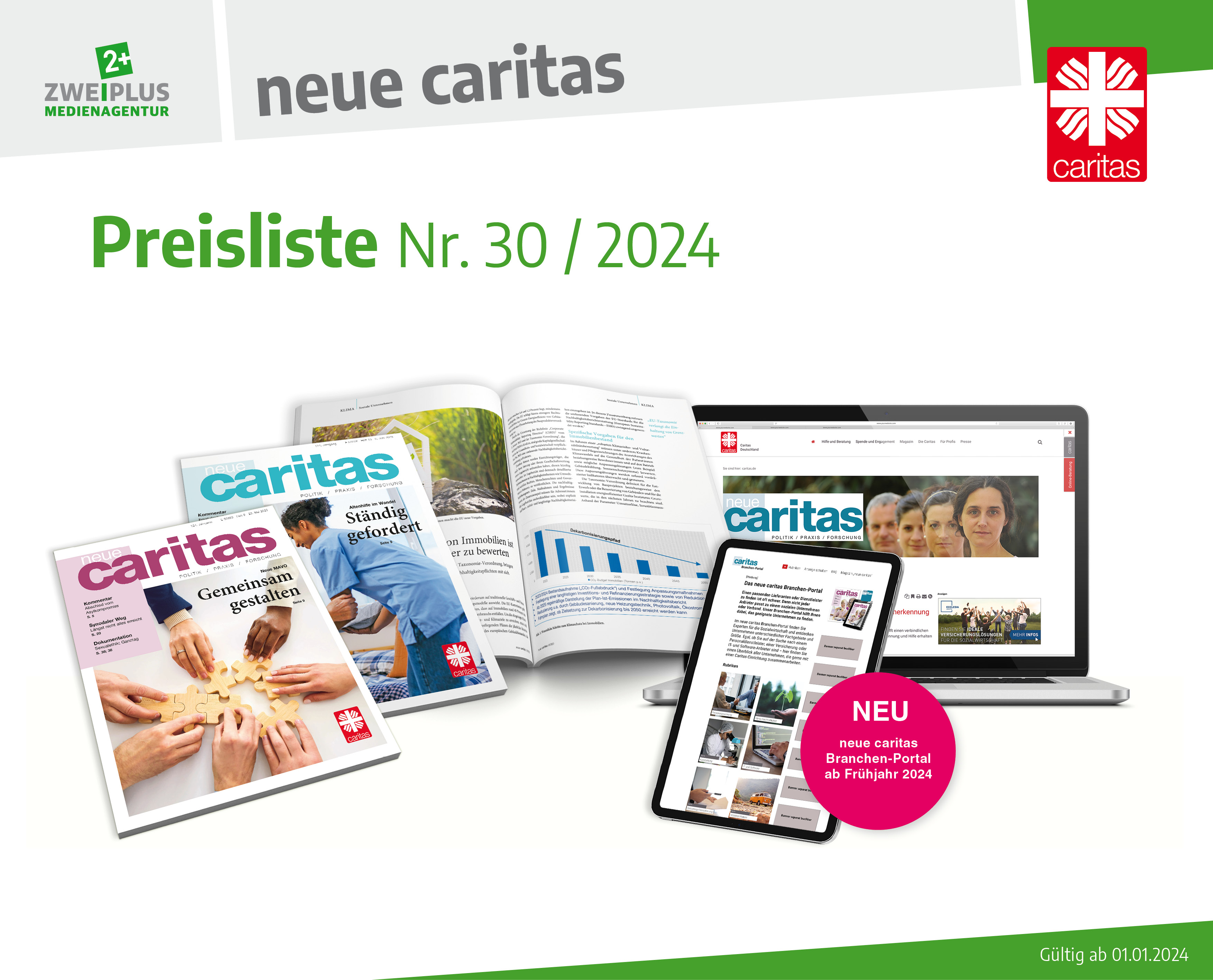 neue caritas, Zweiplus Medienagentur